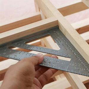7inch Carpenters Roofing Rafters Joiners Aluminium Angle Square Triangle Ruler