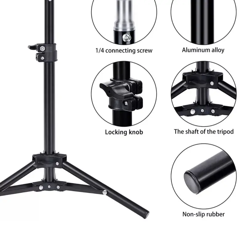10" LED Ring Light with Tripod Stand and Phone Mount for YouTube Makeup Video Live - Cellphone, Selfie 6