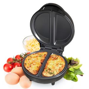 SUPERLEX  750W Electric Deep Fill Omelette Maker Egg Cooking Machine with Adjustable Temperature Control Required Fast Preheat For 2 Portions Easy Clean Compact Omelette Maker Waffle Maker pie