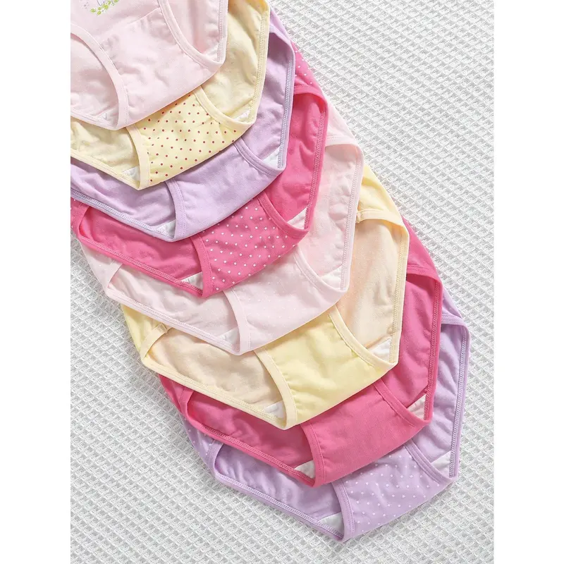 Young Girl 7 Pcs Cute Princess Print Comfortable Underwear Lingerie 3