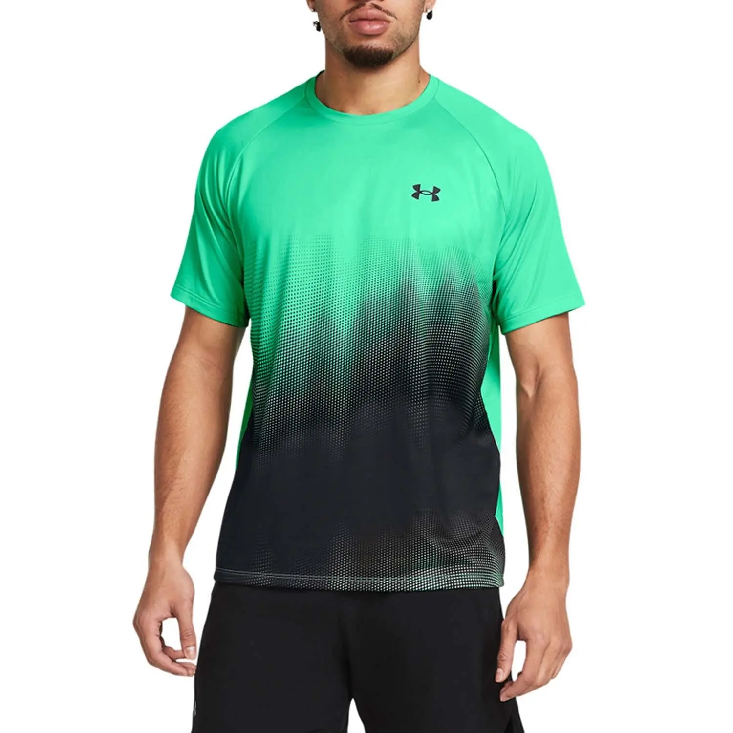 Men's Under Armour Tech Fade Short Sleeve T-Shirt in Green