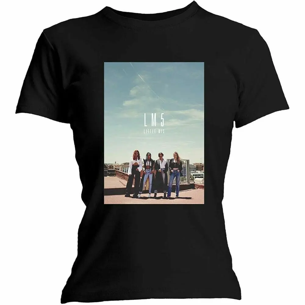 Official Little Mix LM5 Ladies Black T Shirt Little Mix Ladies Tee
