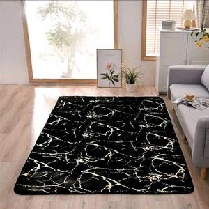 Premium Soft Metallic Marble Effect Rug - Luxury Quality, Non-Slip, Machine Washable, 160x230cm