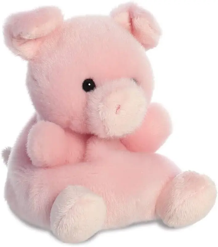 Aurora Palm Pals, Wizard The Pig Soft Toy, 61242, 5 inches, Pink 5