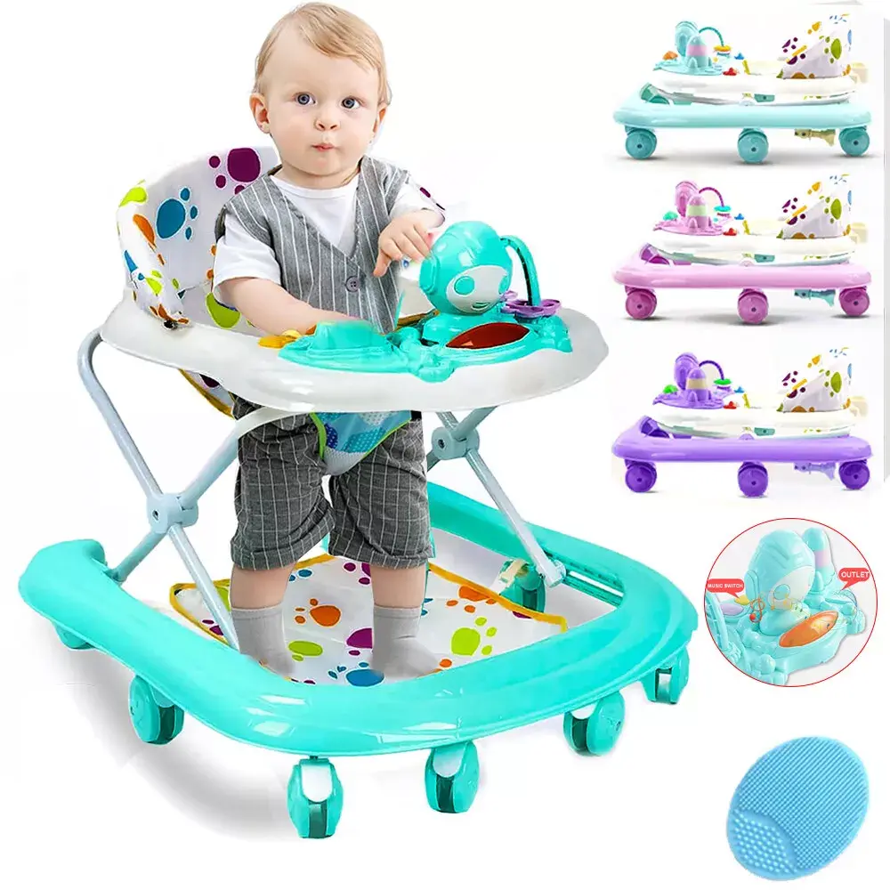 ECOVEND Baby Walker Bouncer - First Steps Push Along Ride