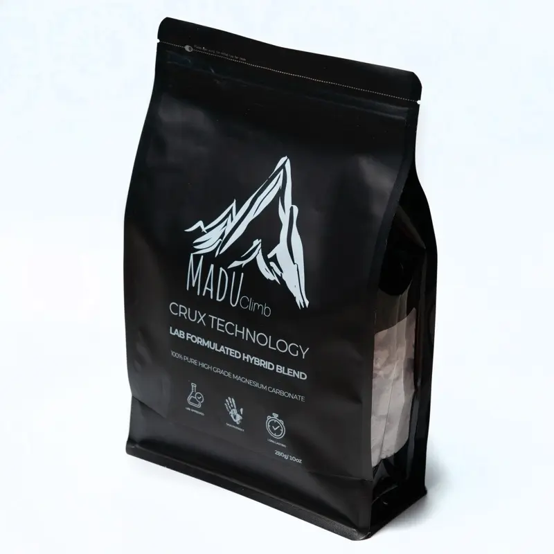 Crux Technology Rock Climbing Chalk Lab Formulated Hybrid Blend (100% Magnesium Carbonate) by Madu Climb-  Perfect Balance of Innovation and Tradition