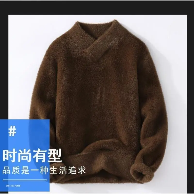 Sweaters men 2025 winter korean style mens warm sweater V-neck men sweaters autumn Men's wool pullovers men full size M-XXXL 8