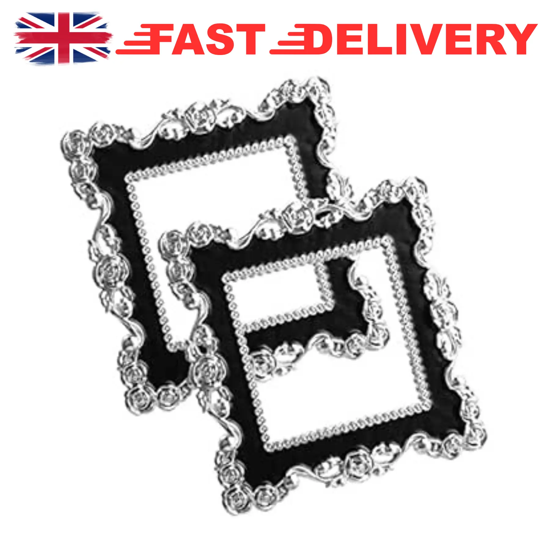 [UK seller] 2PCS Light Switch Surround Single Light Switch Cover Plate Acrylic Light Switch Surround Stickers for Home Wall Switch Decoration （Inner Size 9×9 CM） Decorative Ornaments