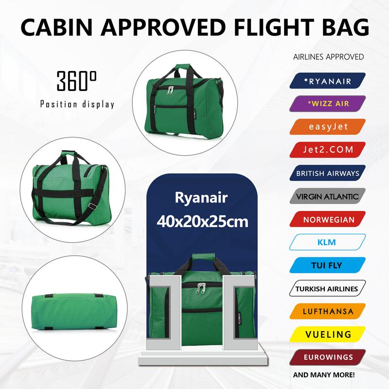 Flymax CabinFlex Ryanair Approved Underseat Holdall – 40x20x25 cm Lightweight Travel Bag 3