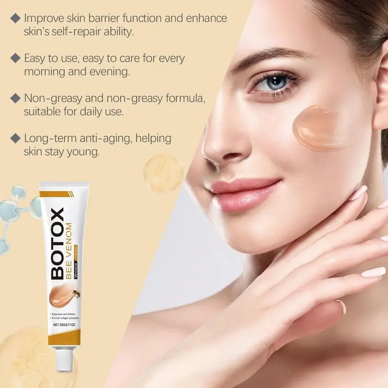 Botulinum toxin bee venom cream wrinkles firming, moisturizing, lifting and restoring all skin types, anti-aging bee venom cream, face cream moisturizing agent 1