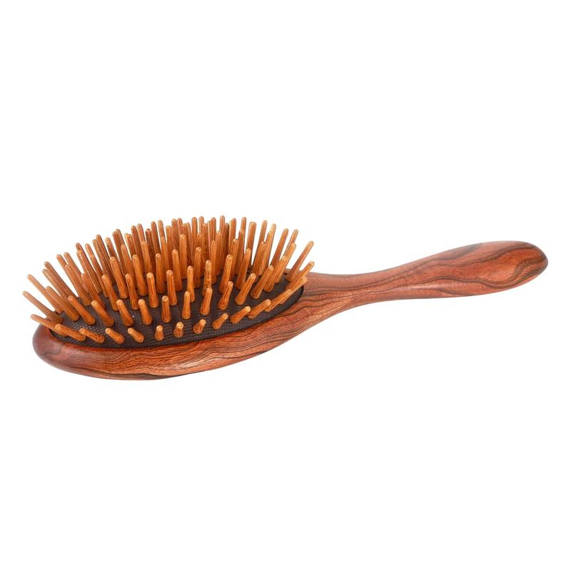 Natural Wooden Hair Brush, Sandalwood Air Cushion Combs for Scalp Massage Anti-static, No Hair Tangle Oval 0