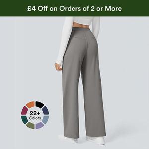Halara Women's High Waisted Straight Leg Work Trousers with Side Pockets, Smart & Casual Look for Office and Beyond, Lightweight & Elegant, Minimalist Comfort Basic Womenswear #giftideas #tiktokmademebuyit