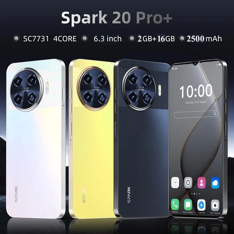 Spark 20 Pro 6.28” Android 8.0 Smartphone - Dual SIM, 2GB RAM, 16GB Storage