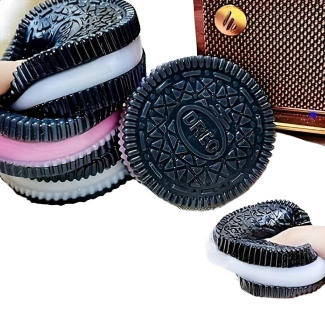 Ultra-Soft Relax Toys - Squeezable Cookie & Sandwich Shapes, Assorted Colors, Fun Novelty Gadgets 0