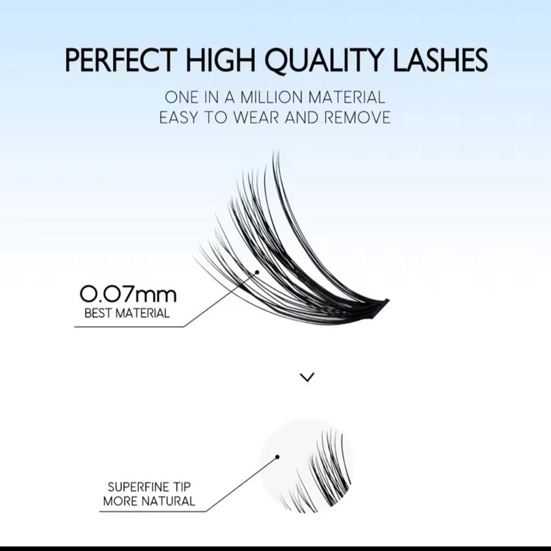 GROINNEYA Diy Lash Extension Kit - Full Set of Individual and Cluster Eyelashes - Makeup, Cosmetic 5