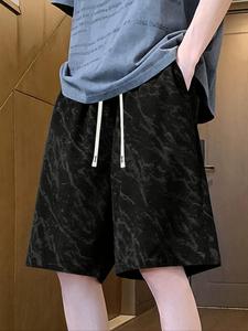 Men's Solid Color Corduroy Shorts, Loose Casual Comfy Breathable Straight Leg Shorts for Summer, Fashion Men's Bottoms for Daily Wear