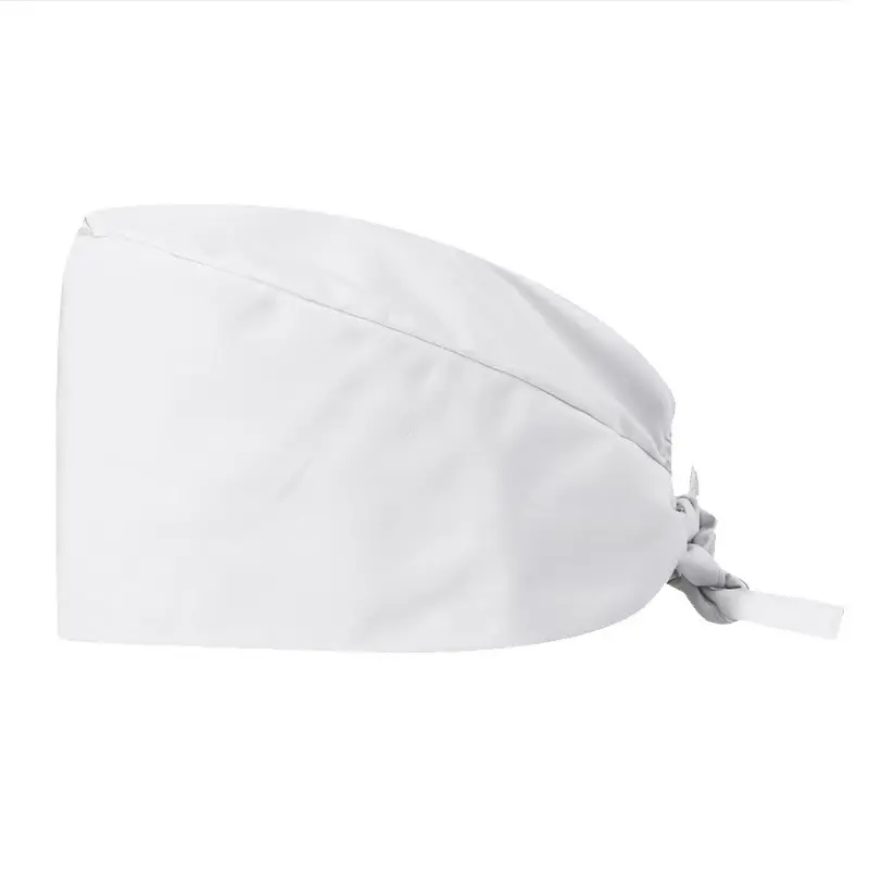 Doctor Surgical Cap Male Dental Solid Color Nurse Cap Female Elastic Adjustment Baotou Pure Cotton Beauty Salon Work Cap 7