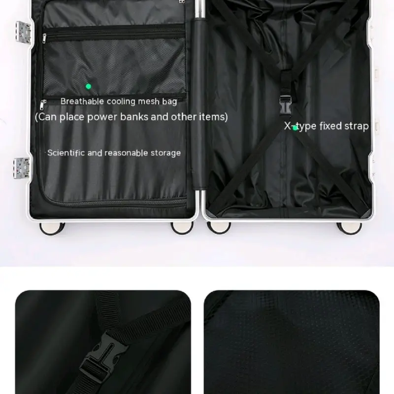 Aluminum Frame Luggage Trolley Case - Extra Thick and Durable 6