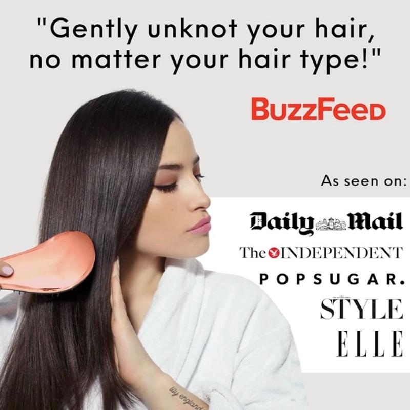 Detangle Hair Brush for Curly Hair, Straight, Dry & Wet Hair - Detangling Hair Brush for Thick Hair & Fine - Curly Hair Brush for Kids, Women, & Toddlers - Vegan Detangler Hair Brush by Lily England 1