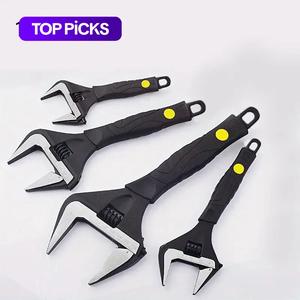 Adjustable Wrench, 1pc 6/8/10/12 Inch Short Handle Non-slip Ultra-thin Hard Multi-function Wrench for Bathroom Hardware Vehicle Maintenance Multifunctional Wrench #TOP PICKS