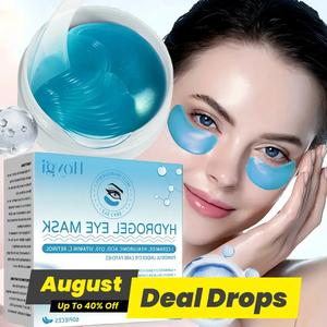 Hyaluronic Acid & Retinol Eye Mask, 60pcs/box Moisturizing Eye Mask, Eye Care Product for Women & Men, Suitable for All Skin Types, Skincare, Moisture Eye Cover, Hydrating, Hydrate, Eye Patches