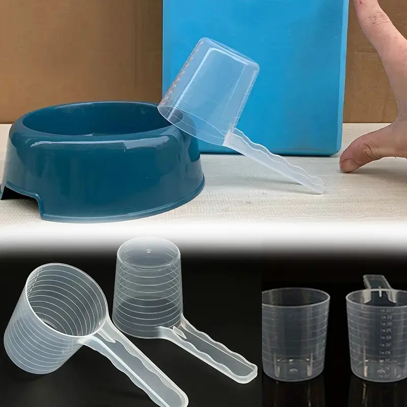 Pet Measuring Spoon Transparent Pet Spoon Pet Food suring Spoon with Graduation Durable Plastic Feeding Dog Shovel 100ml 0