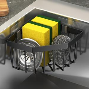 Kitchen Sink Drain Rack, 1 Count Hanging Faucet Drain Rack, Durable Cleaning Supplies Storage Rack for Home Kitchen Dining Room, Dish Drying Organiser