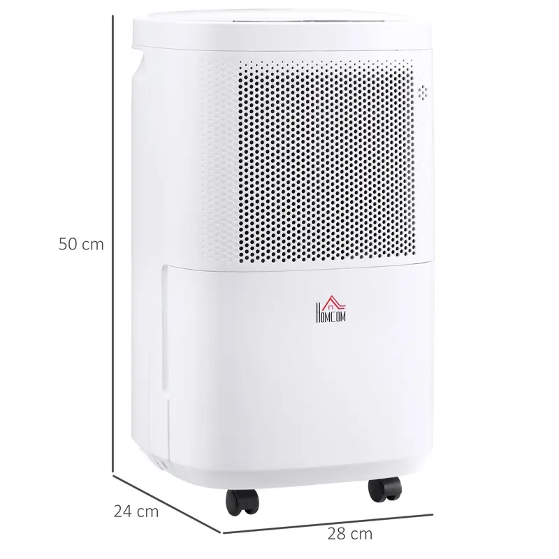 HOMCOM 10L/Day WiFi Smart Dehumidifier - Portable & Quiet Air Dehumidifier (2.2L Tank) 3