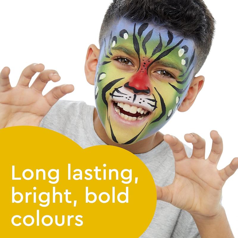 Classic White Face and Body Paint for Kids and Adults, Water Based, Non-Toxic, Easily Washable, Makeup for Parties, Ages 3+ bond  seal  glue false  eyelashes lashes  kay monat drag  lashes makeup  remover morgans  lashes Cosmetic 4