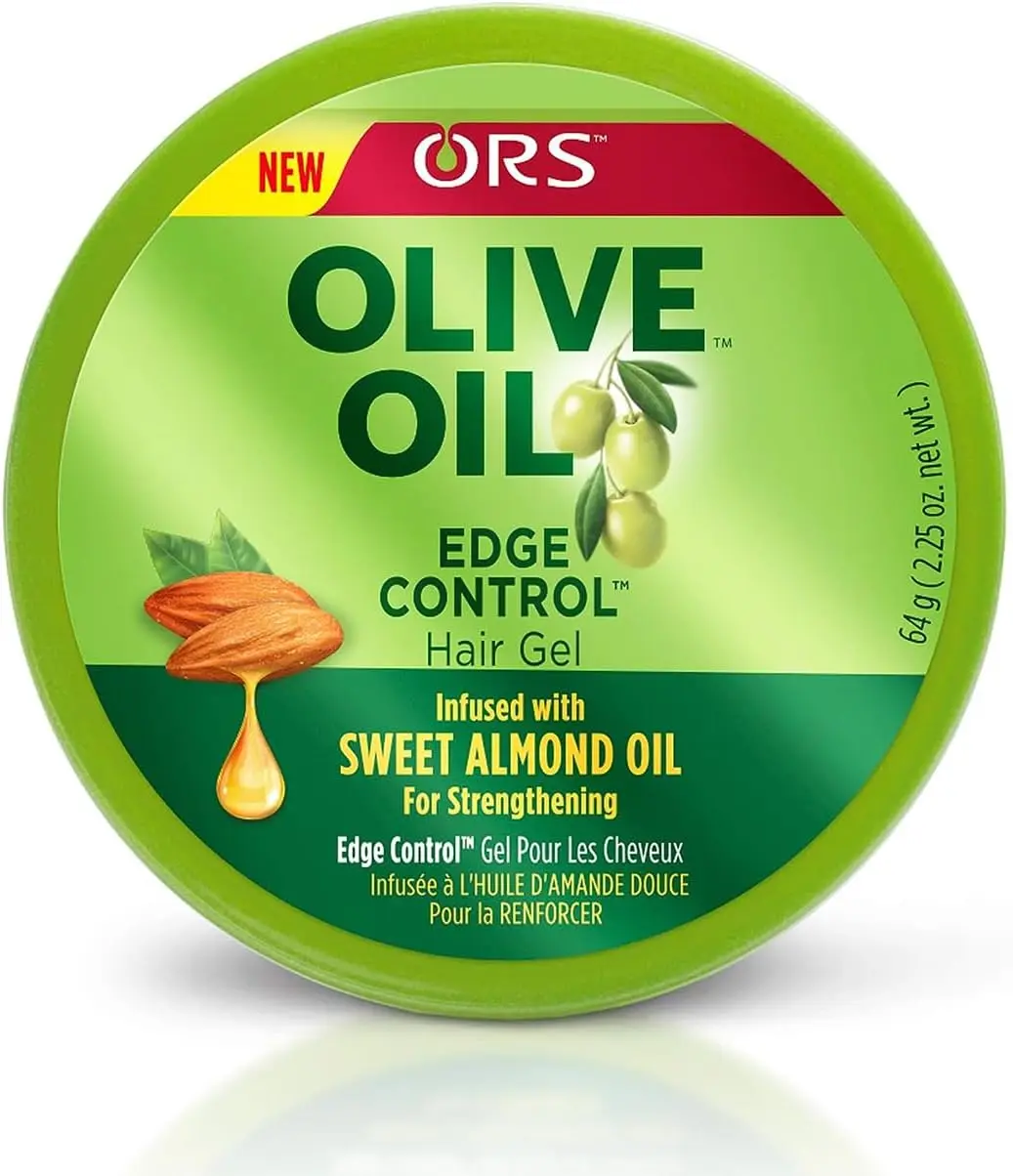 Olive Oil Edge Control Hair Gel - 64g/2.25oz, For Hair Strengthening, Extra Hold, Shining, & Moisturizing