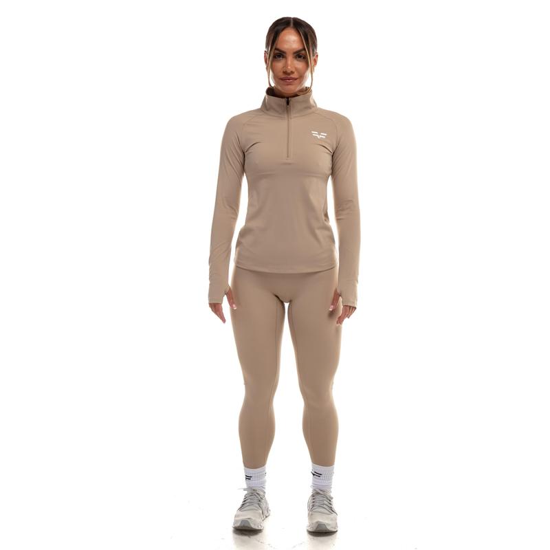 GymFreak Women's Vision Leggings - Sand 3
