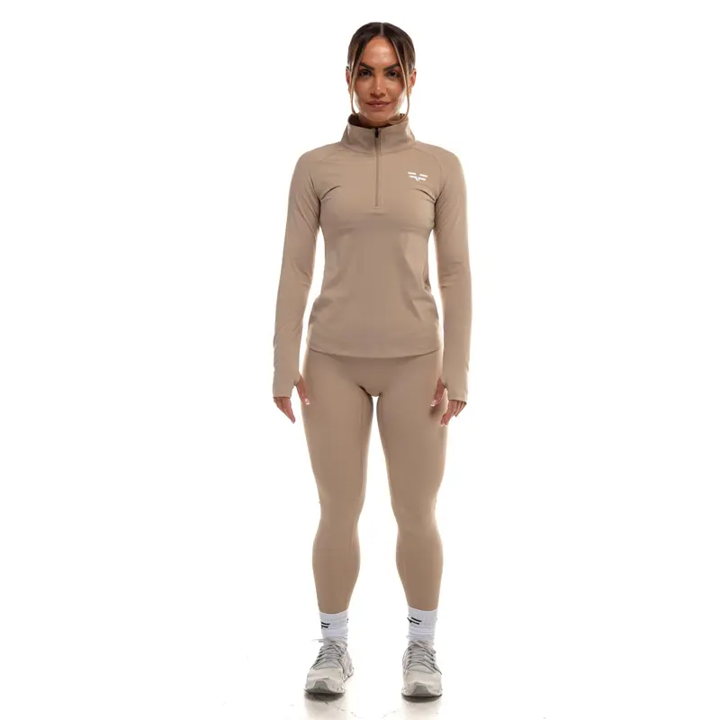 GymFreak Women's Vision Leggings - Sand 3