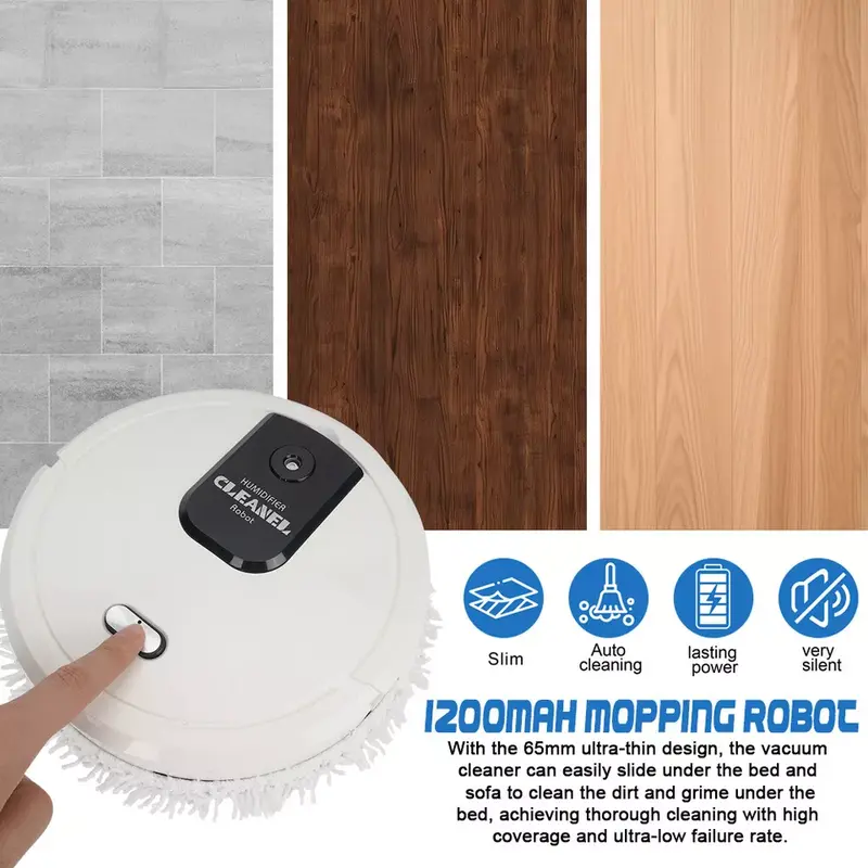 Rechargeable Smart Sweeping Robot Vacuum Cleaner Automatic Floor Mop Sweeper UK 5