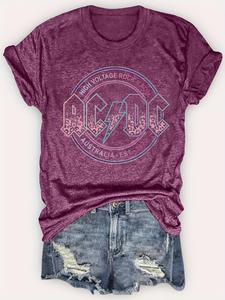 【Plus Size】 Geometric Print Round Neck Tee, Casual Short Sleeve Crew Neck T-shirt for Daily Wear, Women Plus Clothing for All Seasons, Womenswear, Summer