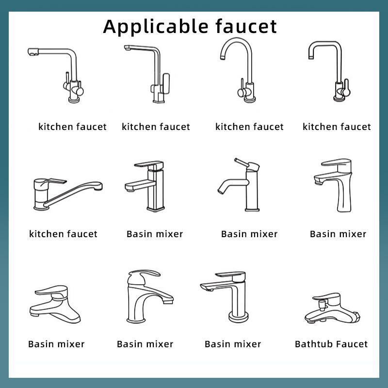 1080° Rotating Faucet Aerator Extender, Universal Splash Filter Kitchen Tap Extension, Solid Brass Made, 55/64 Inch & 15/16 Inch Threads Available 5