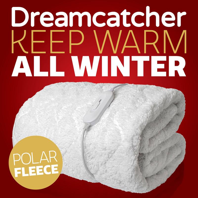Dreamcatcher Single Bed Fitted Fleece Electric Blanket 1