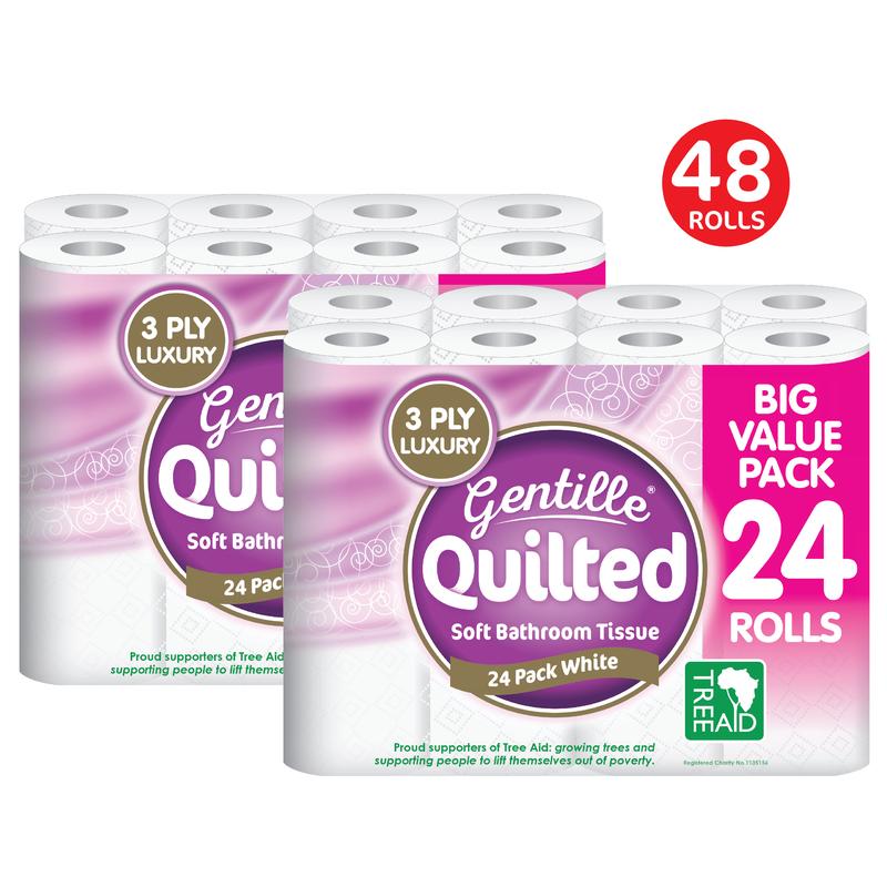 Product Introduction of [UK SELLER] Indulge in Gentille Quilted Luxury 3-Ply Toilet Paper 48 Rolls Strong, Soft & Eco-Friendly UK Made Ultimate Comfort for Your Bathroom [FREE FAST UK SHIPPING] 10