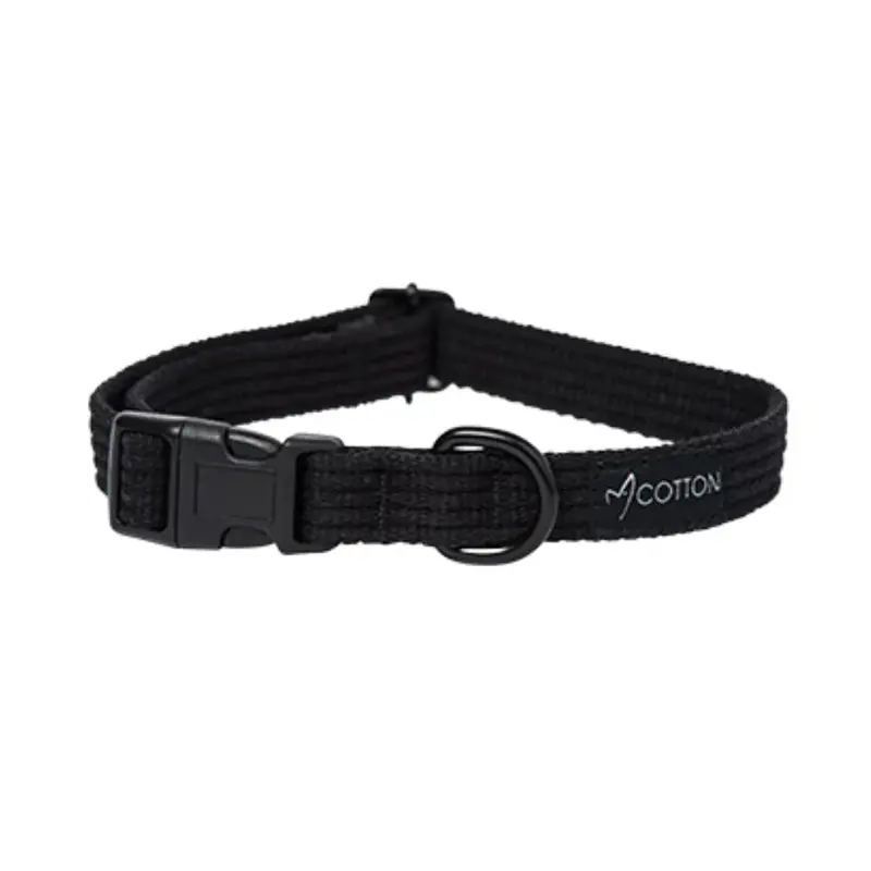 Soft Dog Collar Natural Cotton 2