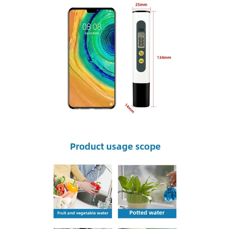 Tds pen water test pen household two-button water quality test pen tds water quality test pen 4