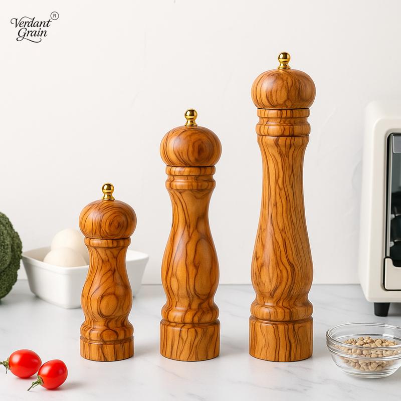 Kitchen Pepper Grinder, Wooden Handle Manual Salt Grinder, Kitchen Seasoning Utensils, Kitchen Accessories 5