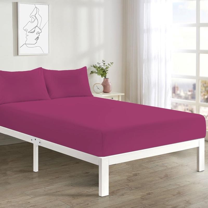 Extra Deep Fitted Sheets 40cm Deep Pocket for Thick Mattress Poly Cotton Material - Single Double King and Super King Sizes 7