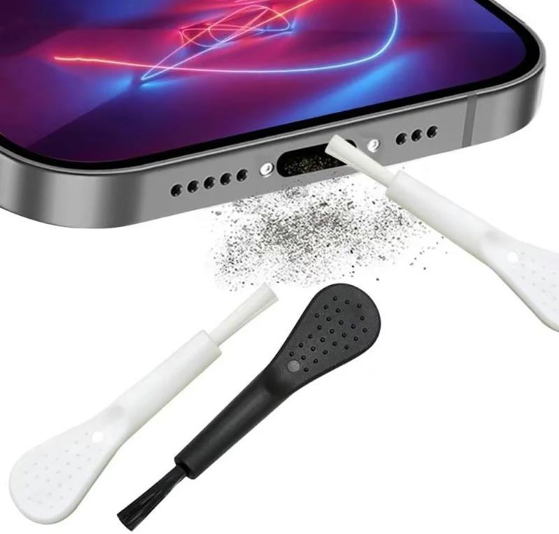 Mobile Phone Charging Port Dust Plug for iPhone Universal Small Hole Shower Dust Cleaning Brush Computer Keyboard Cleaning Tool 0