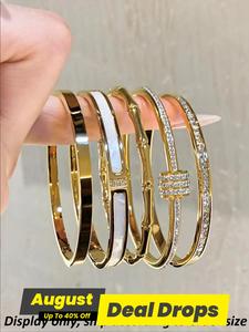 Rhinestone Decorated Bangles, Matching Multilayered Bangles, Stackable Bangles for Women & Men for Party, Daily Clothing Decor, All-match & Exquisite Jewelry for Gift, Bangle Stack, Boho Style Bangle, Trendy Jewellery Accessories, Bohemian Mix Bracelets