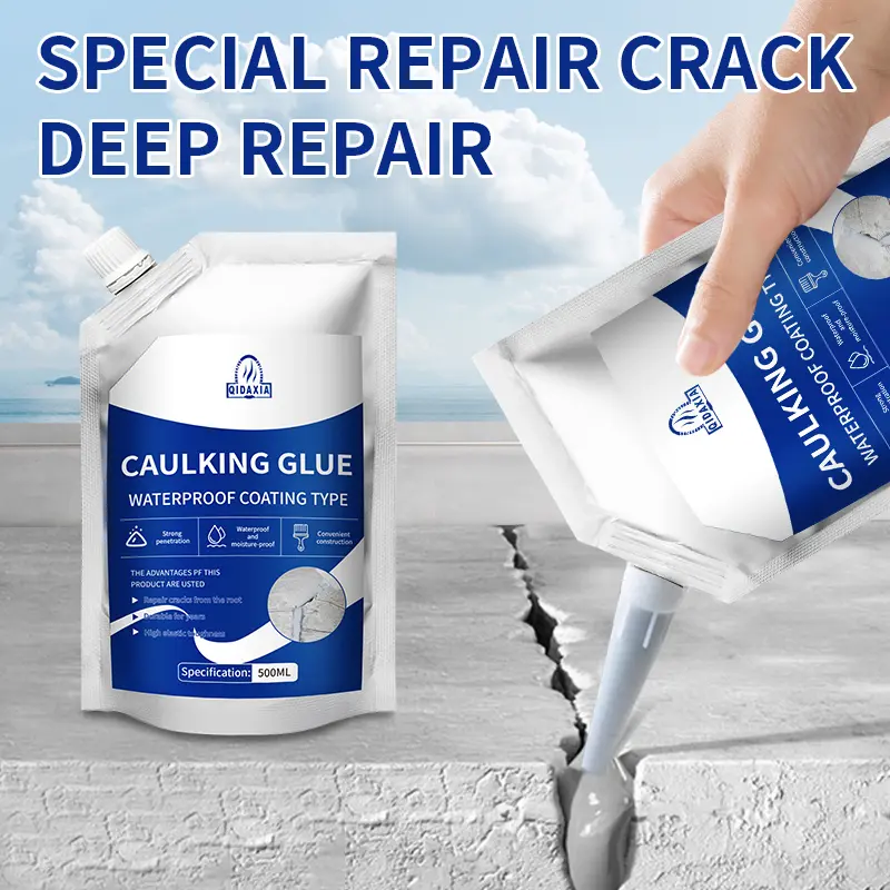 Self-leveling crack filler, Roof & wall sealant, Waterproof gap filler, Quick-fix leak repair, Easy DIY crack solution,Roof crack repair UK, Window gap sealing, Home maintenance hacks, DIY waterproofing, Concrete joint filler
