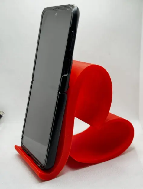 3D printed Stylish Red Love heart Phone Holder 3