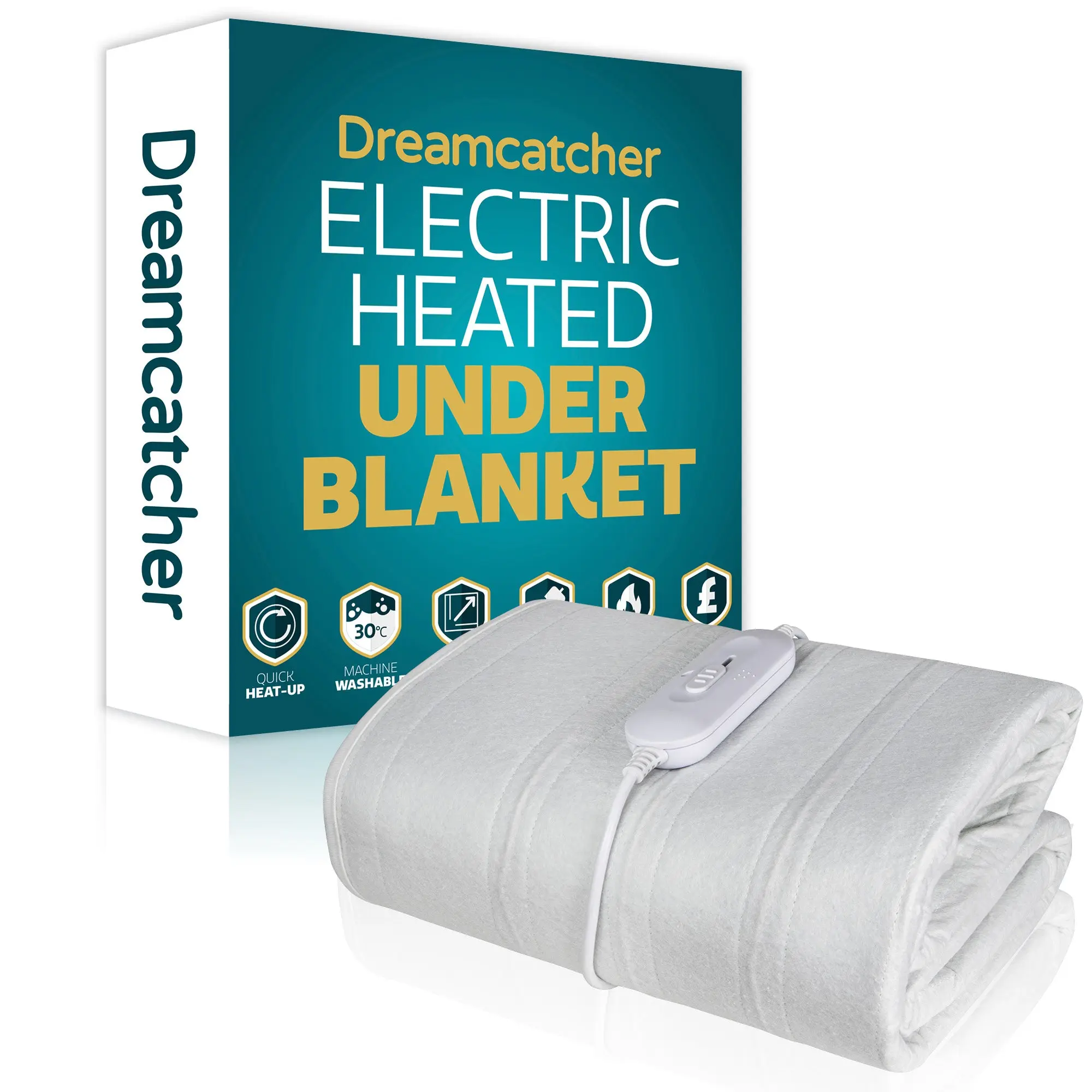 Dreamcatcher Single Electric Fully Fitted Under Blanket Mattress Cover