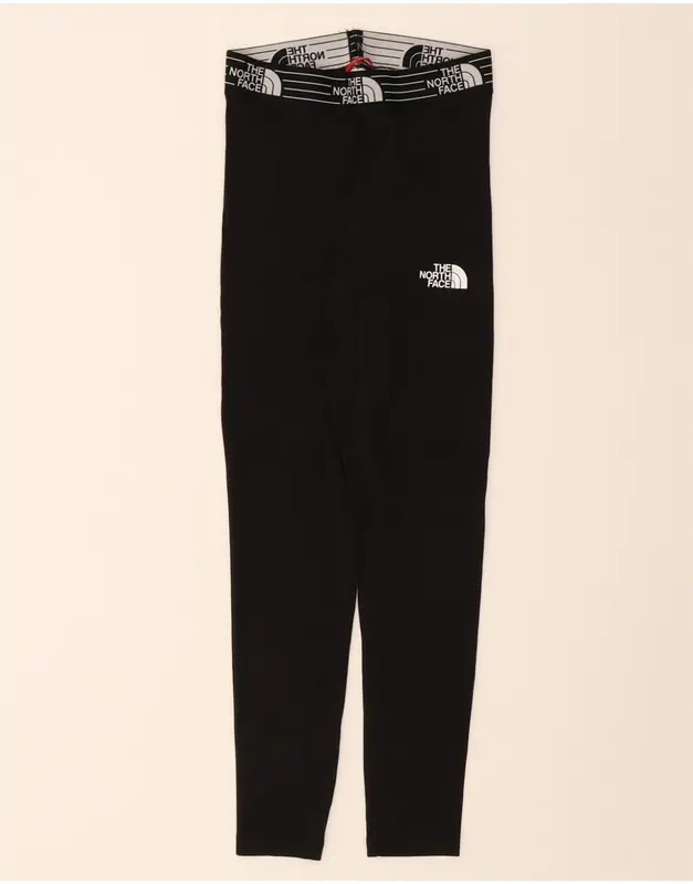 Pre-Owned Vintage THE NORTH FACE Womens Graphic Leggings UK 4 XS  Black 0