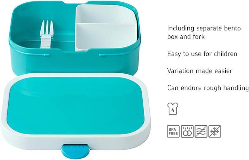 Product Introduction of Lunch Box Campus Little Dutch - Bento Lunch Box For - With Bento Compartment & Clip Closure - BPA-Free & Dishwasher Safe - 750 ml - Flowers & Butterflies Fruit Plastic 4