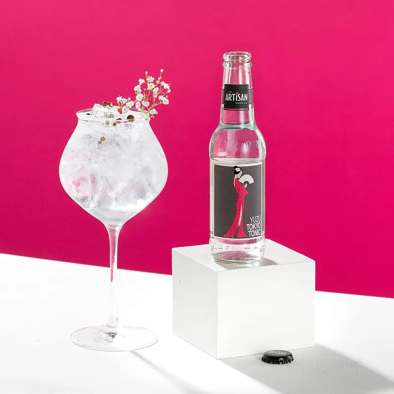 Yuzu Tonic Water by The Artisan Drinks Company - 200mlx24 Tonic Water Bottles - Natural Ingredients - Blend of Yuzu, Aromatic Black Pepper & Coriander - Tonic Water for Gin, Whiskeys, Vodka & Sake 5