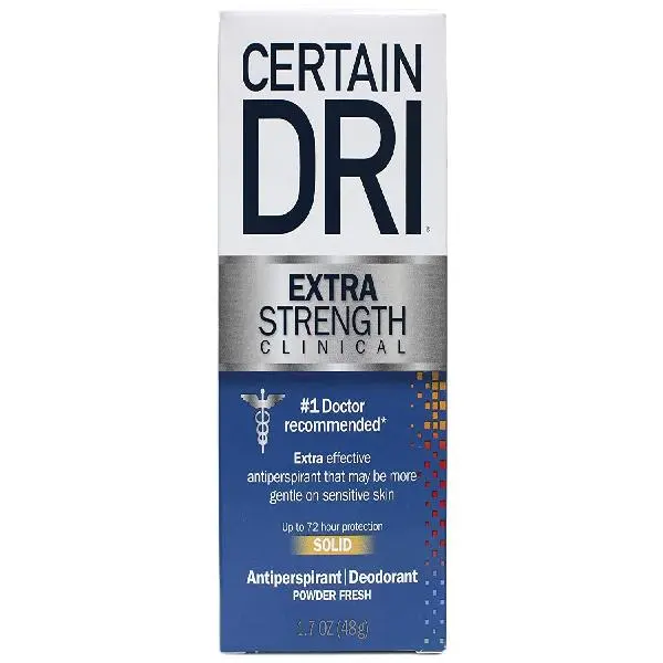 Certain Dri Antiperspirant Solid for Excessive Perspiration-1.7 oz 0